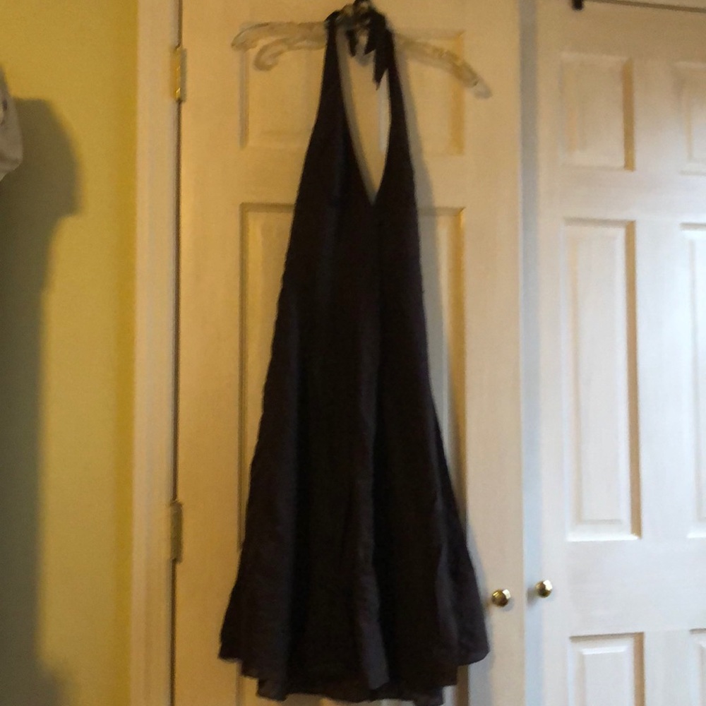 Brown halter dress